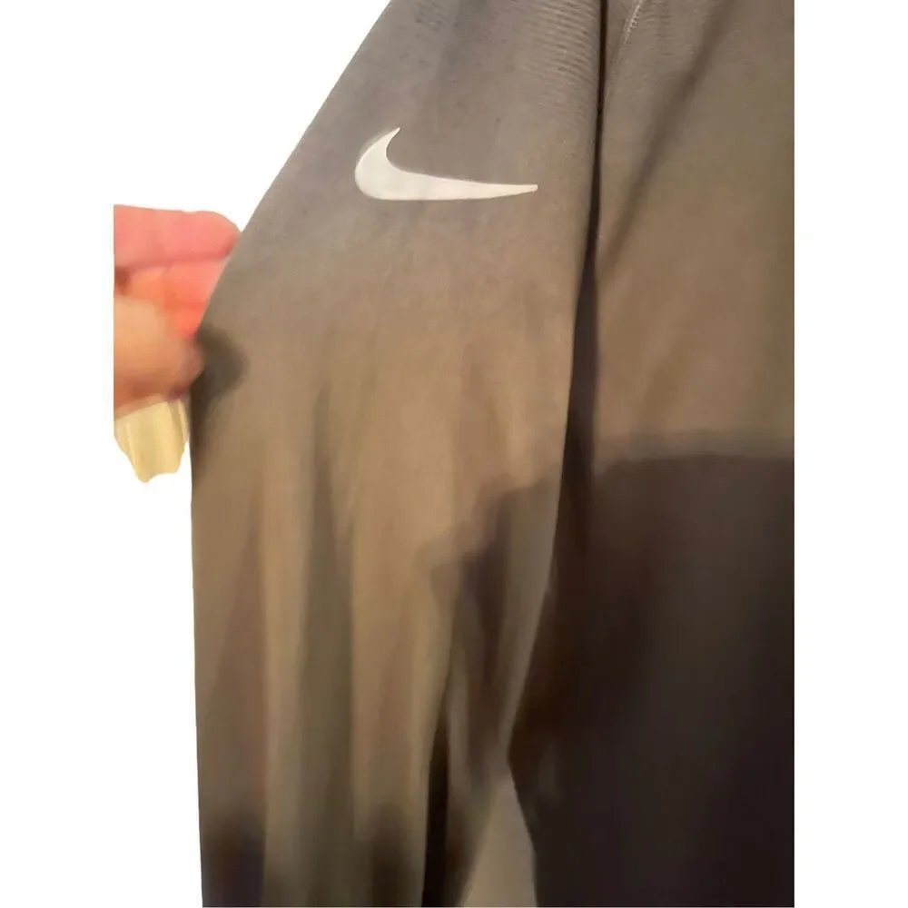 Nike Womens Grey Steelers Dri-Fit Raglan Sleeve Hooded Sweatshirt Size XL